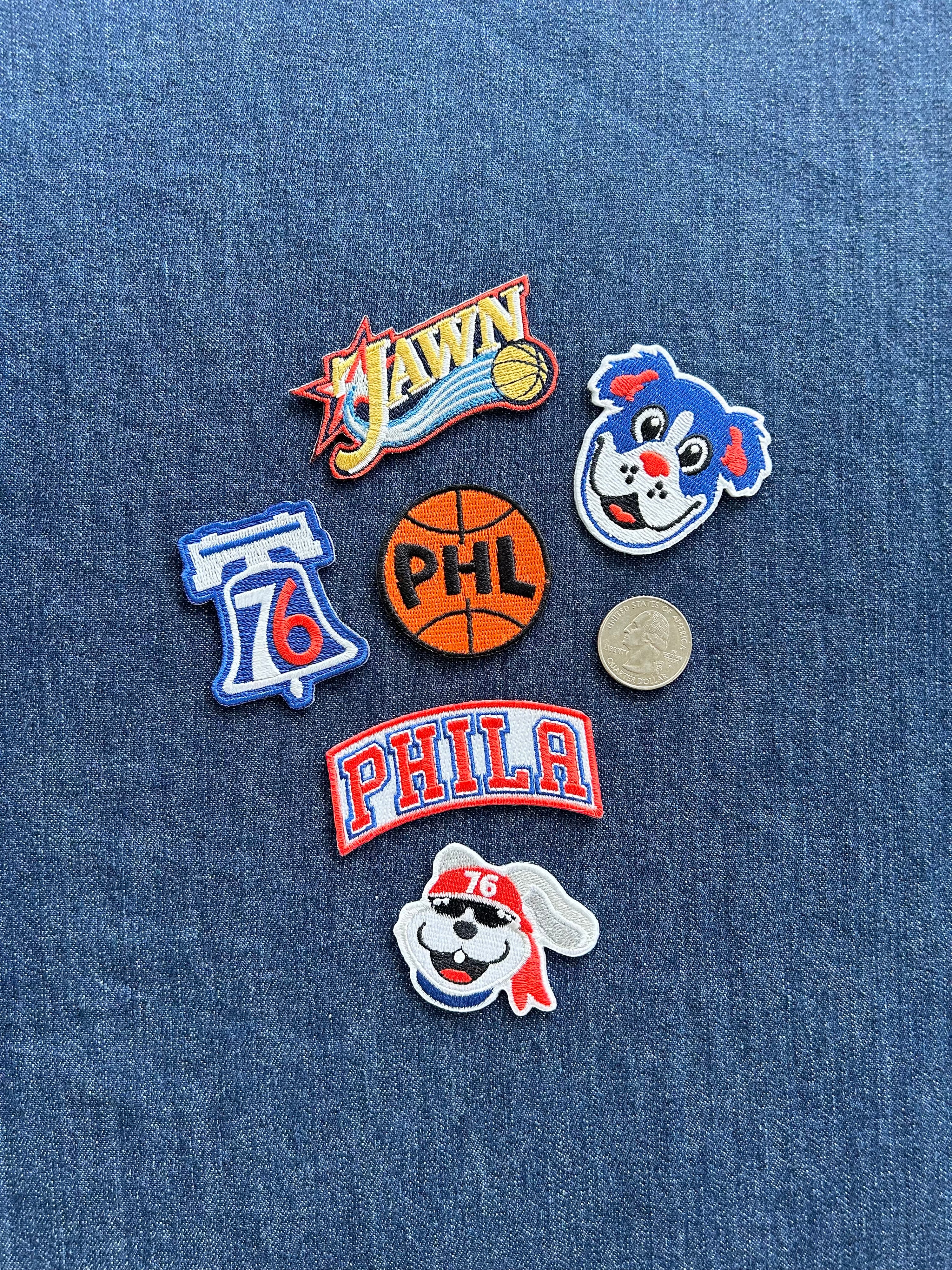 Philly Basketball Patches - Med