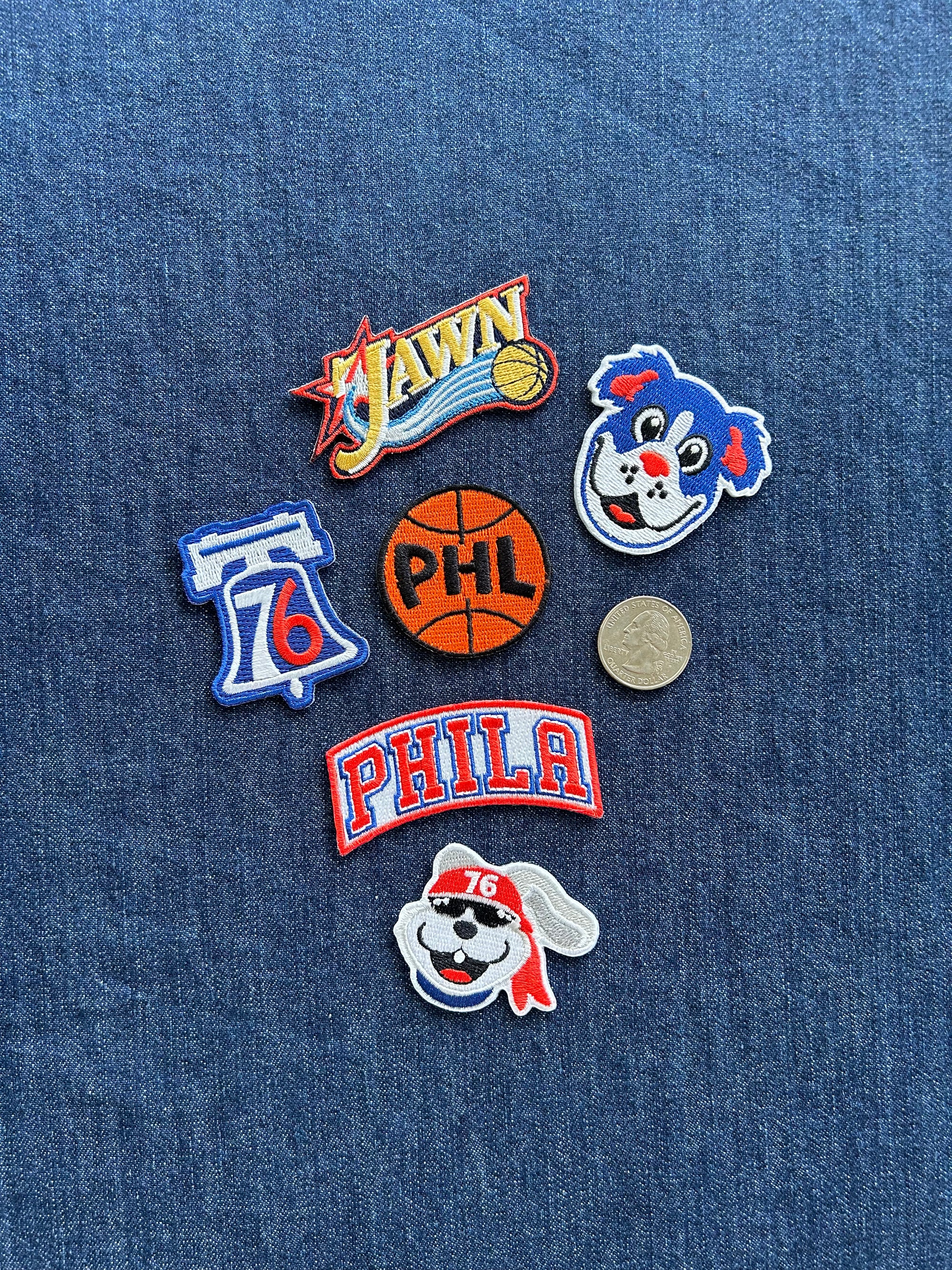 Philly Basketball Patches - Med