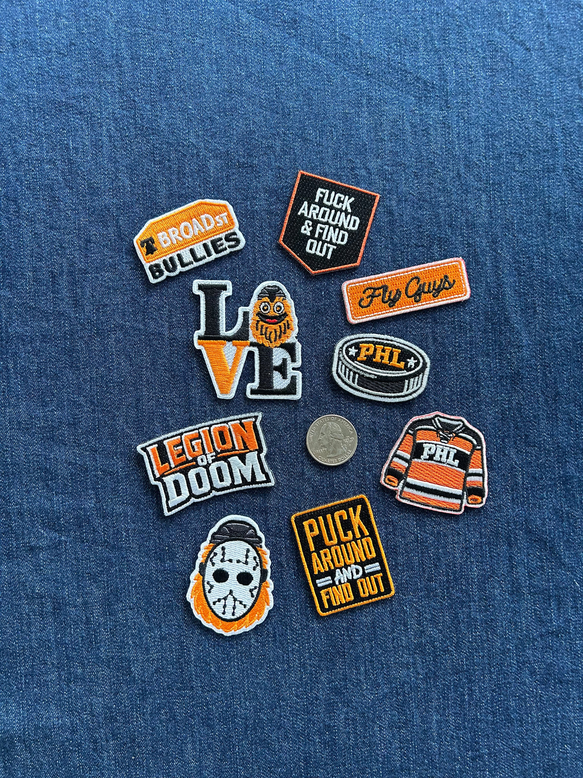 Philly Ice Hockey Patches - Med