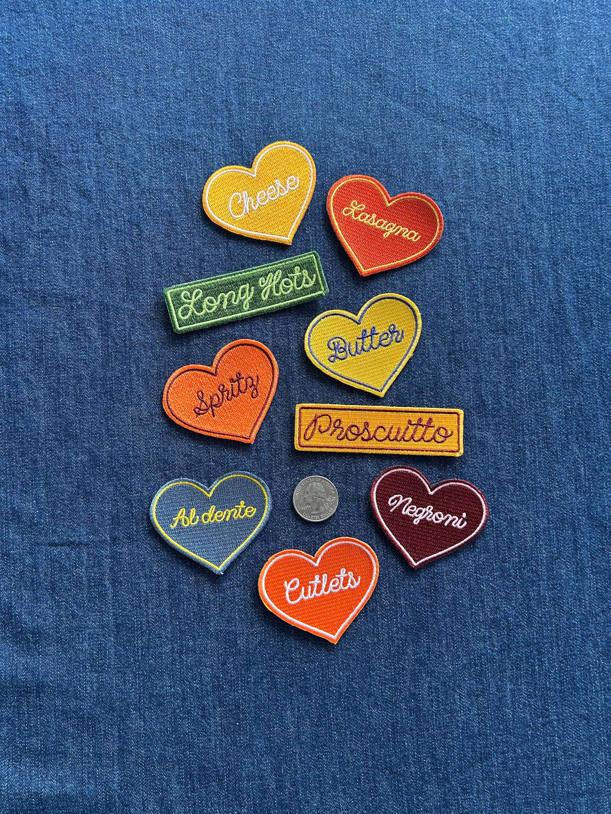 Chain Stitched Food Patches - Med