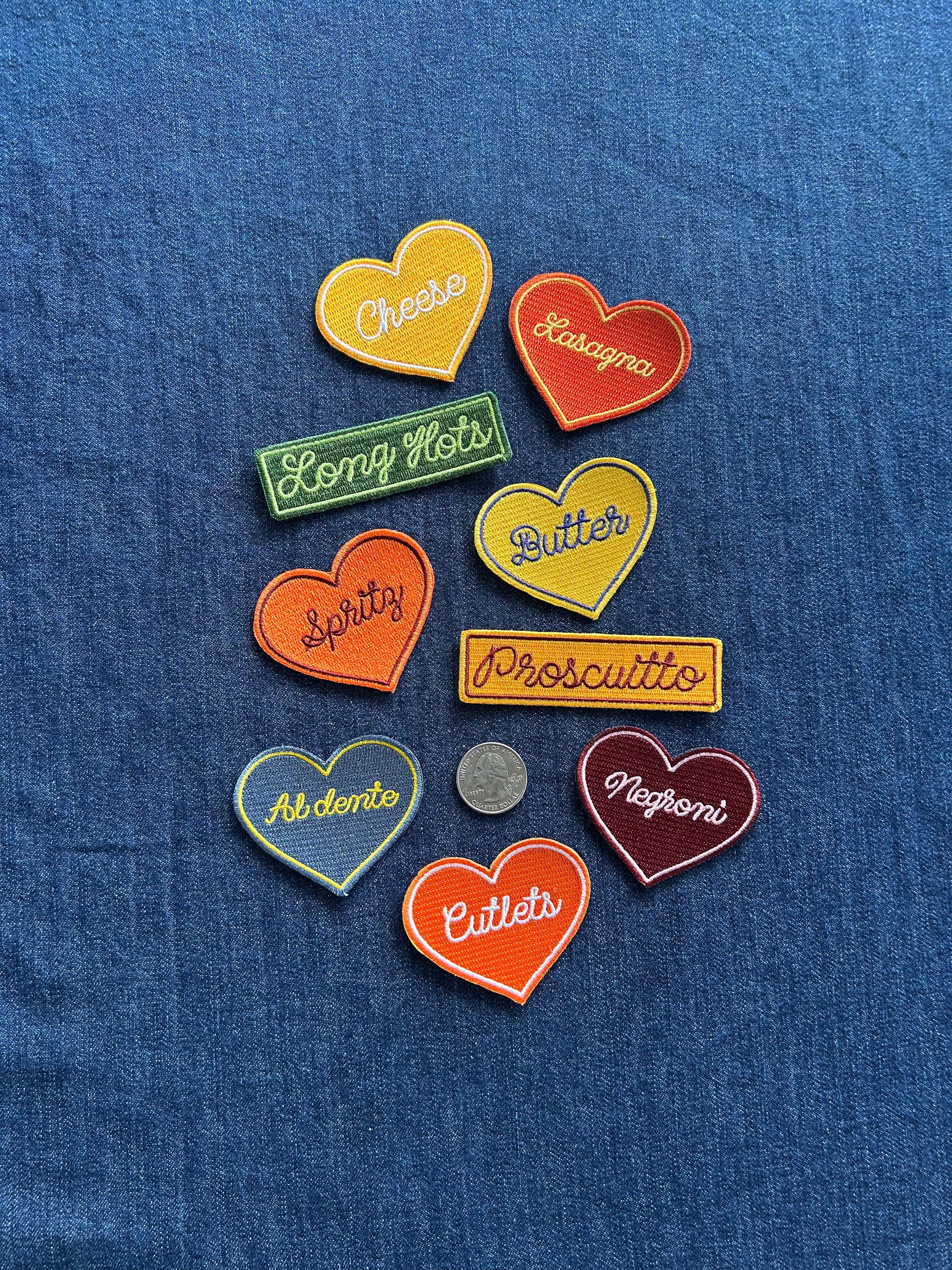 Chain Stitched Food Patches - Med