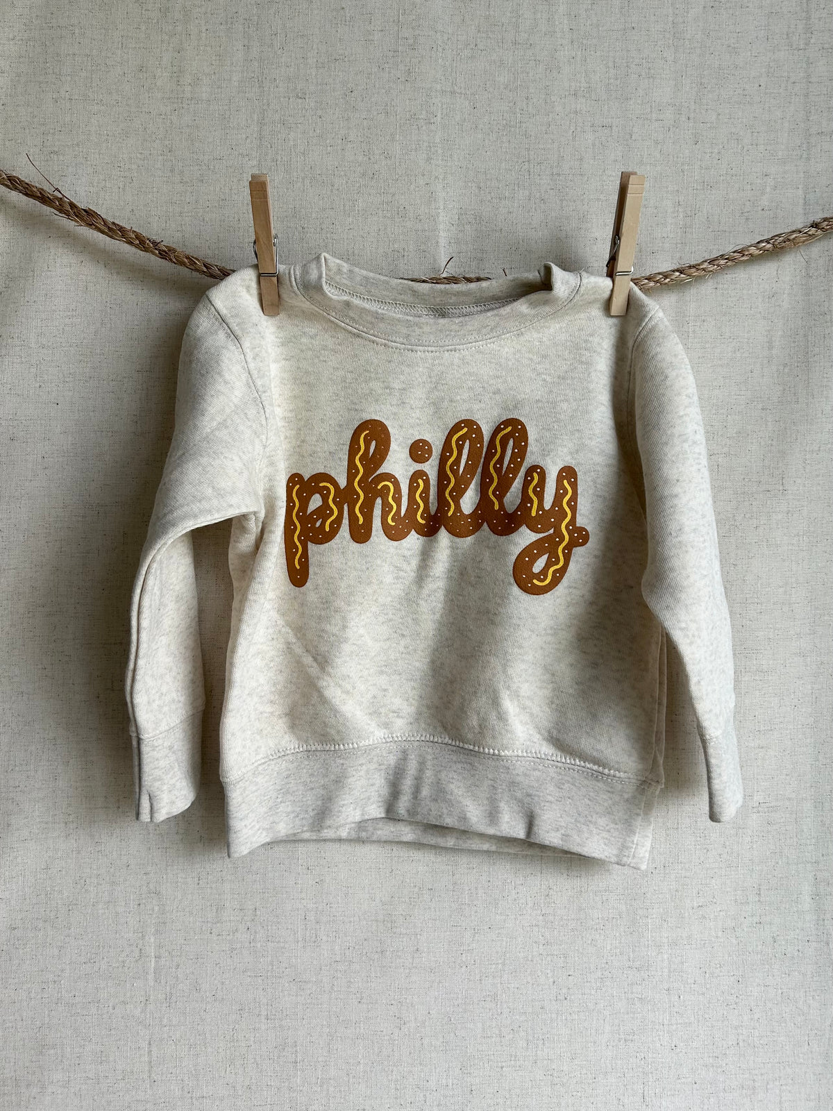 Philly Pretzel Toddler Crewneck
