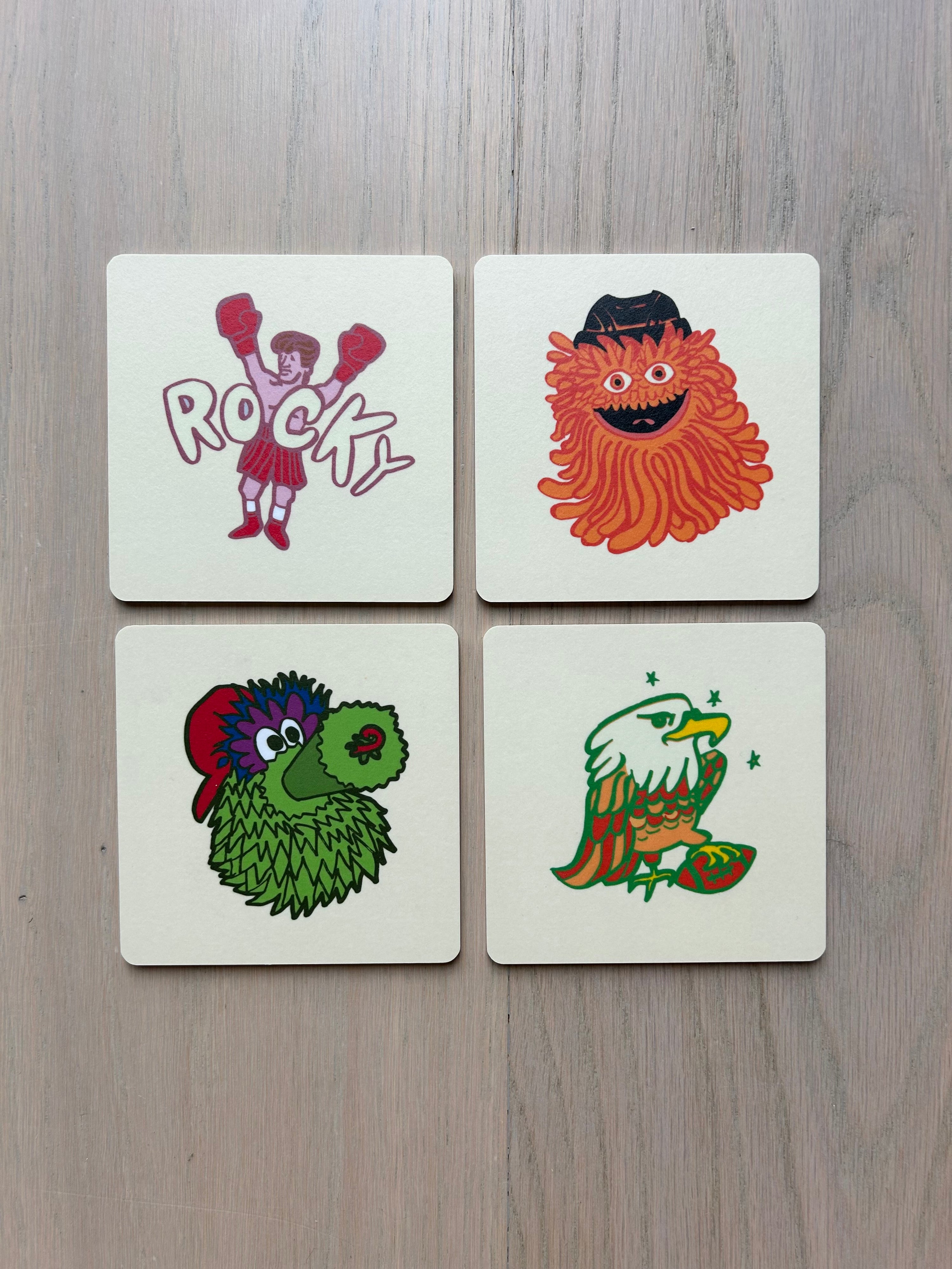 Philly Mascot Coasters