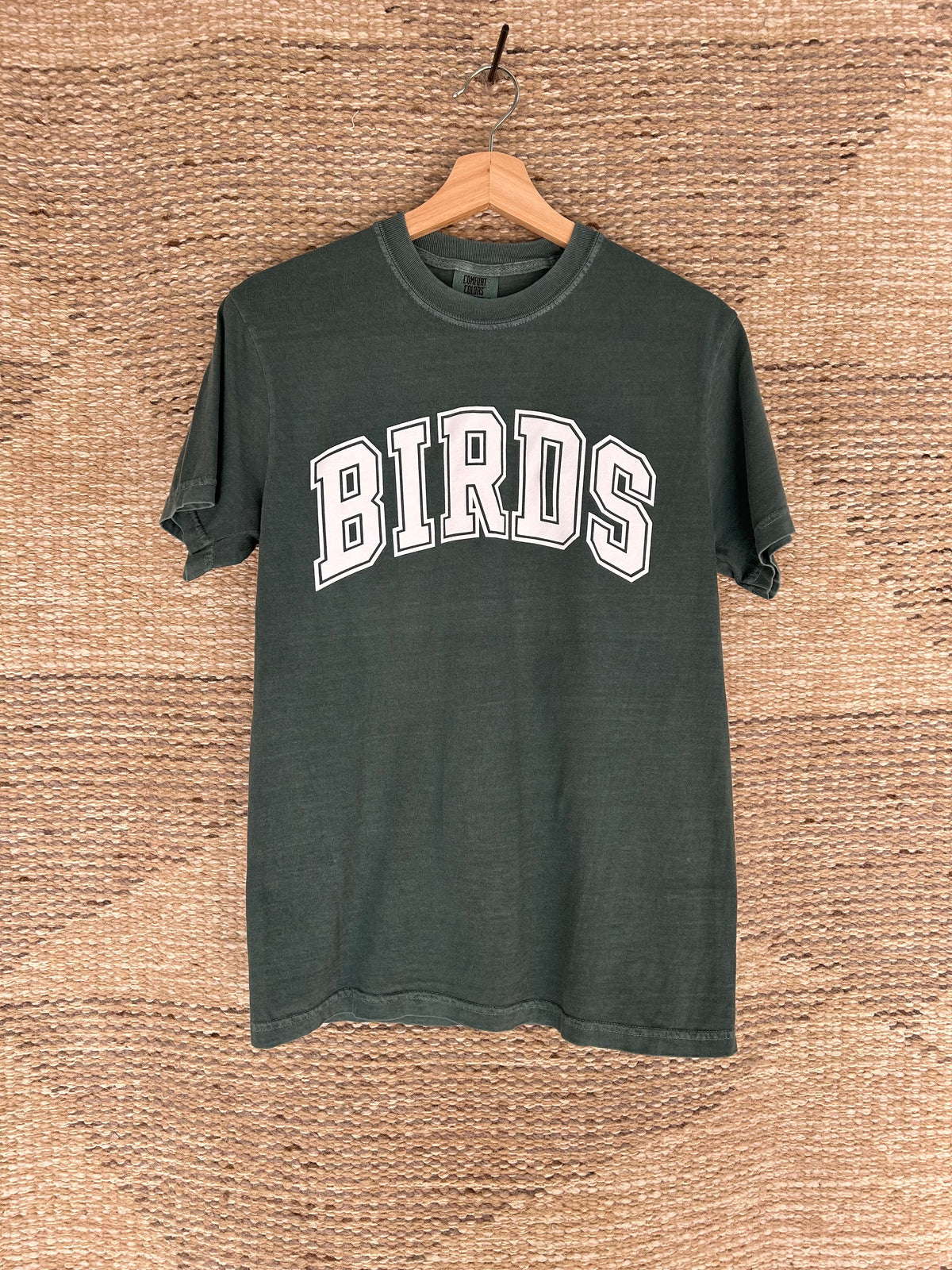 Birds Sage Green Collegiate Tee