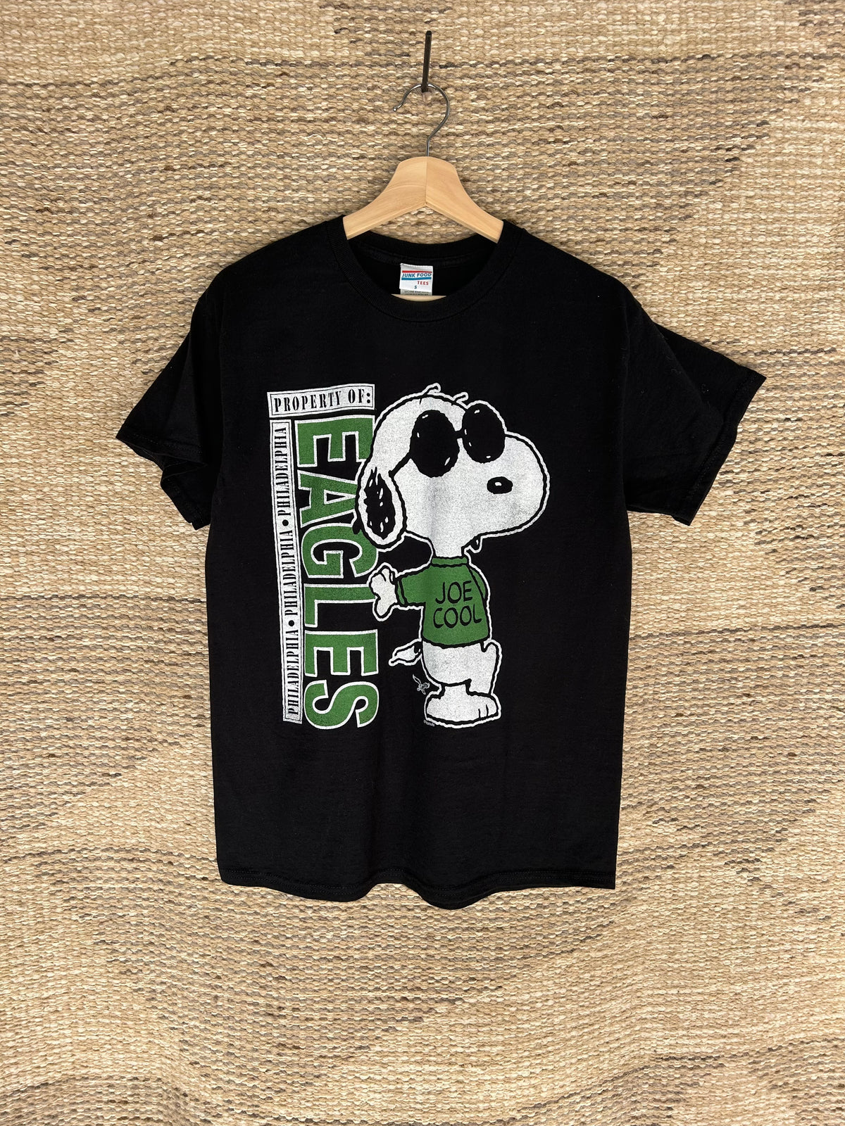 Snoopy Eagles Vertical Tee - Black