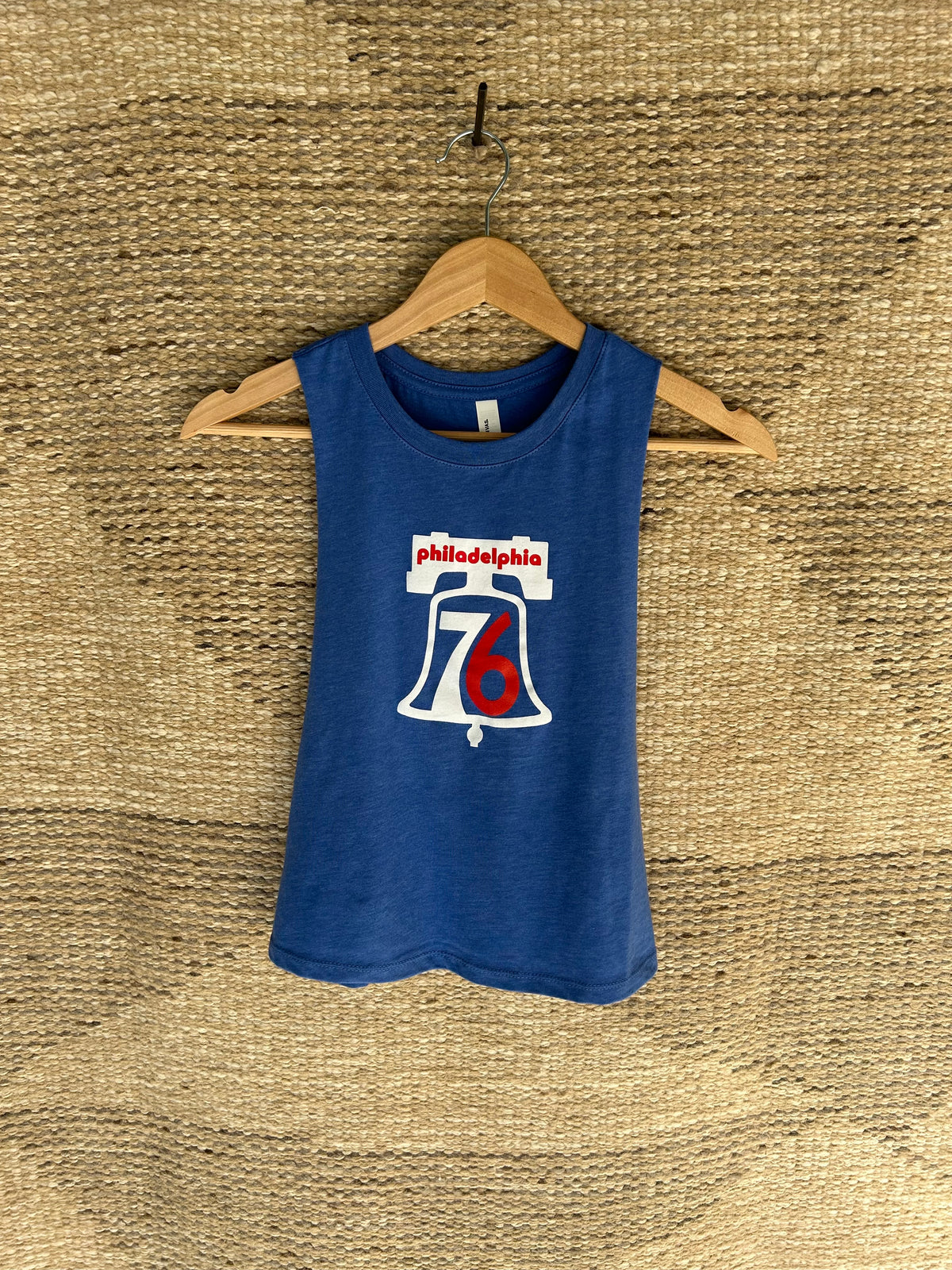 Philadelphia 76 Cropped Tank Top - Royal Blue