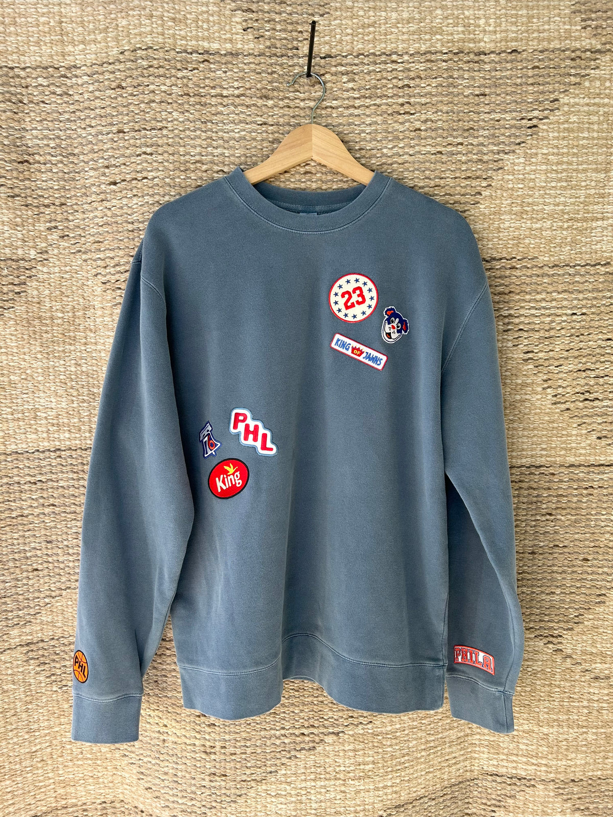 Philly Basketball Patched Crewneck