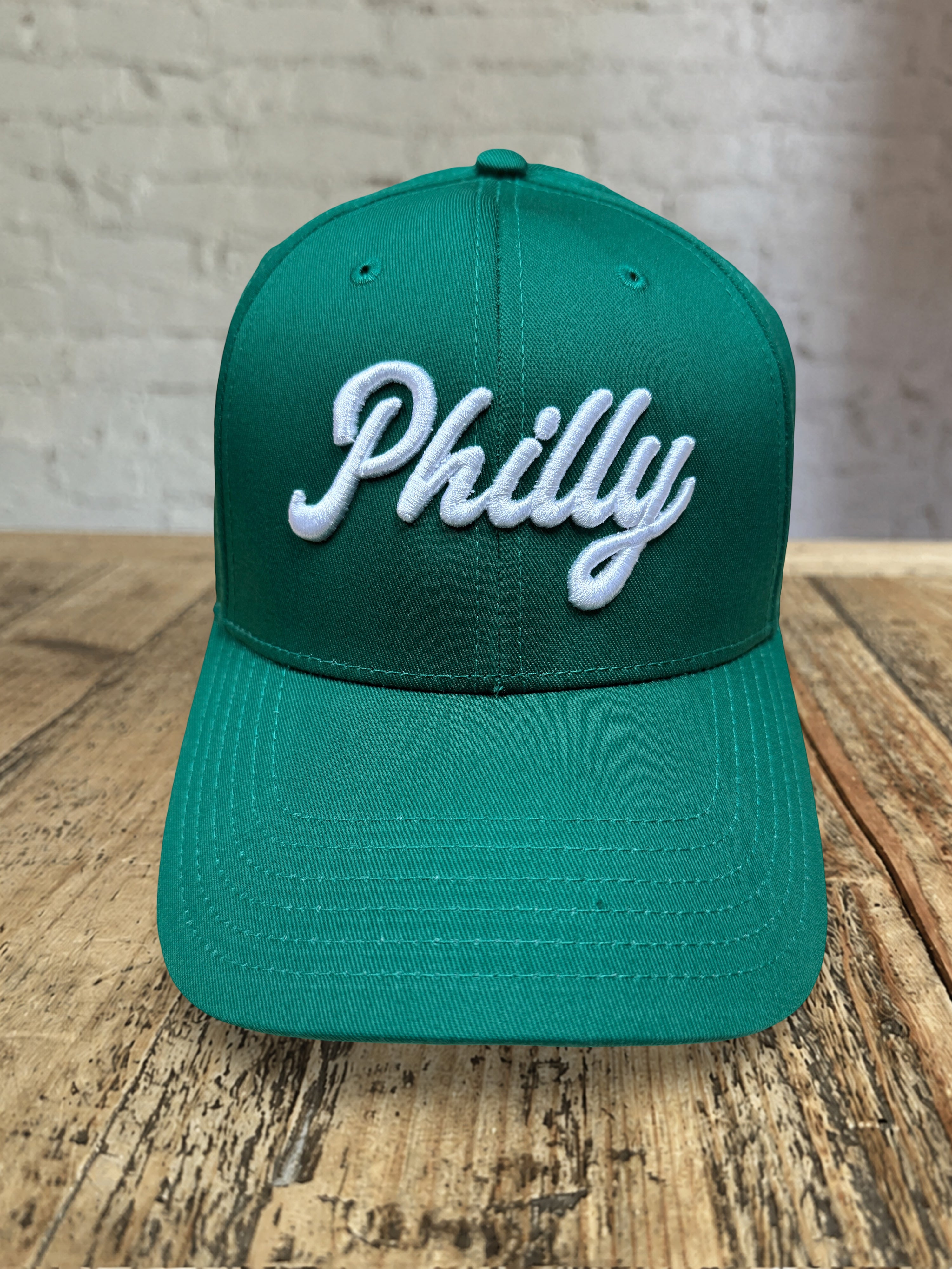 Philly Script Dad Hat - Green