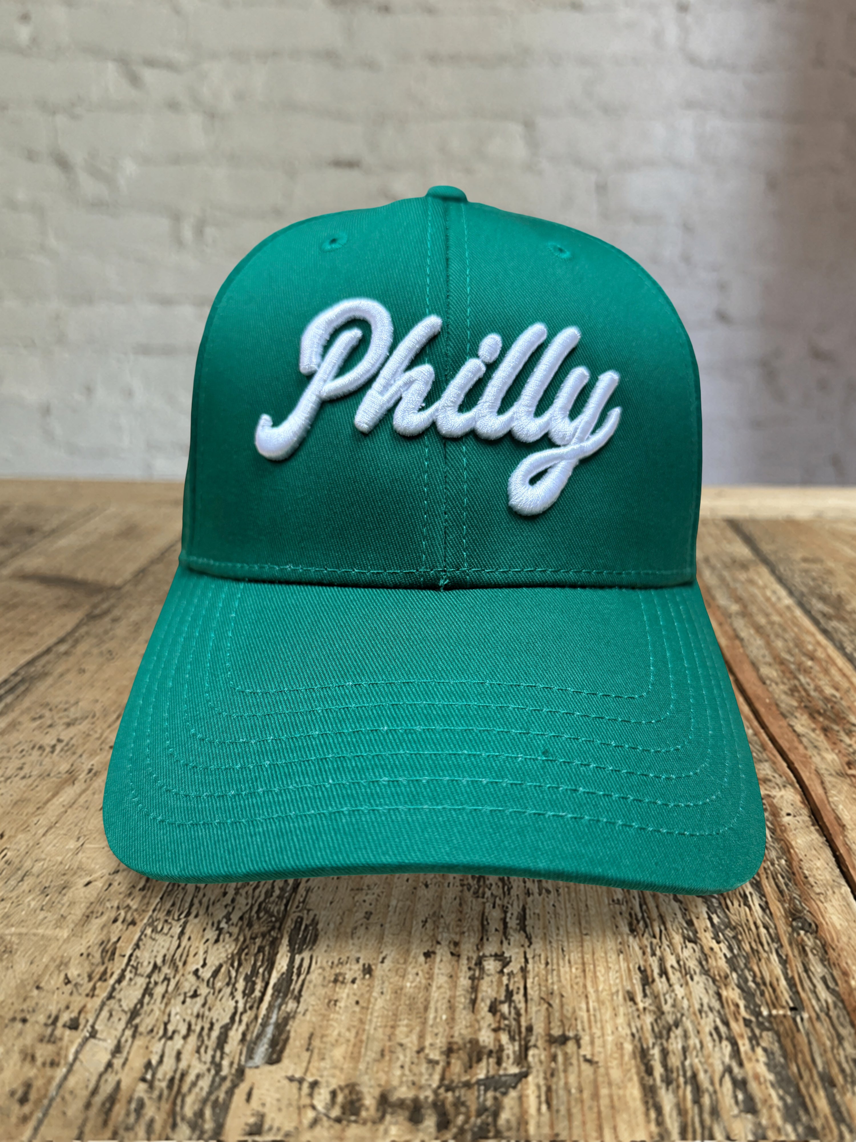 Philly Script Dad Hat - Green