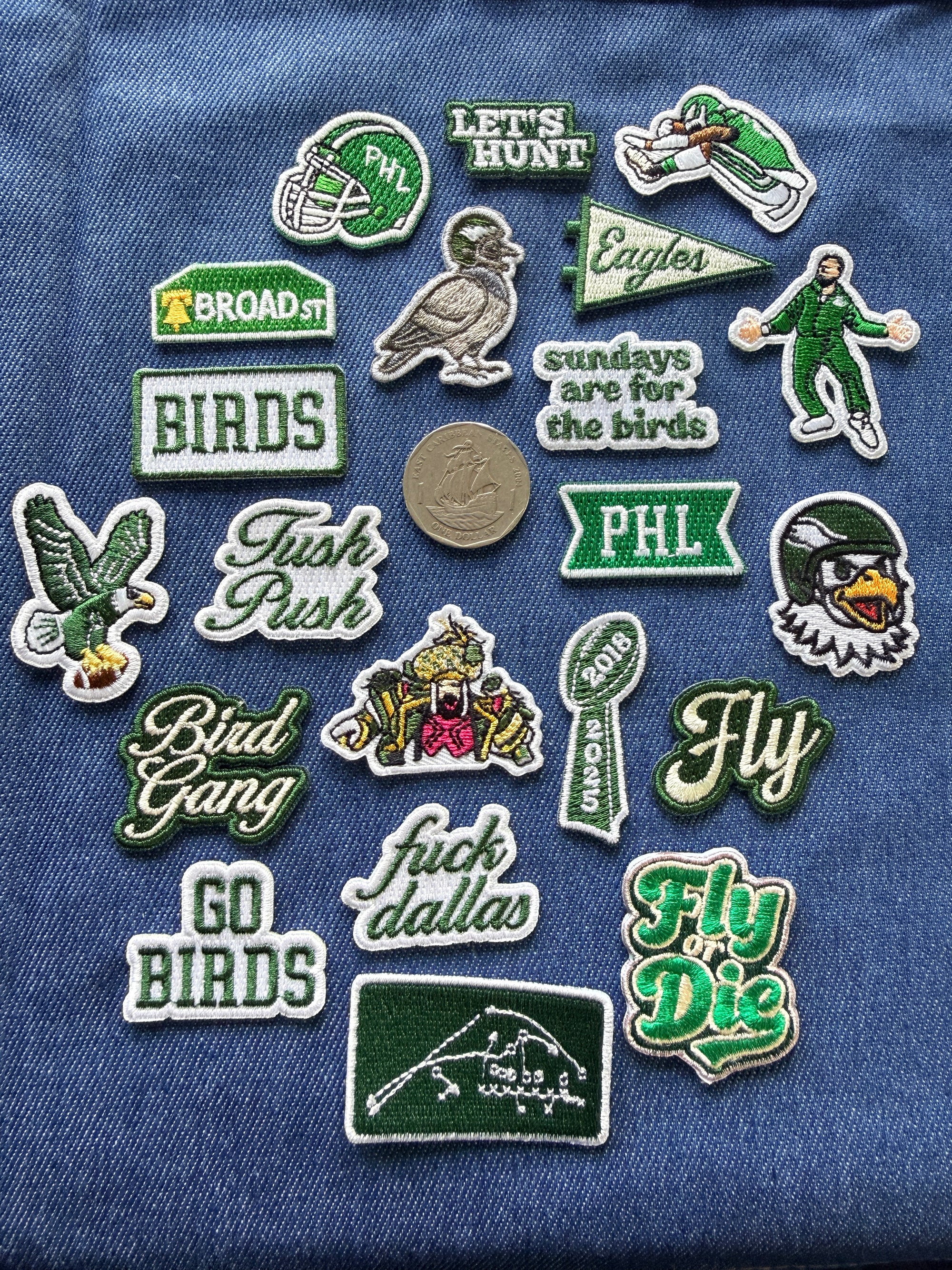 Custom Philly Football Patches