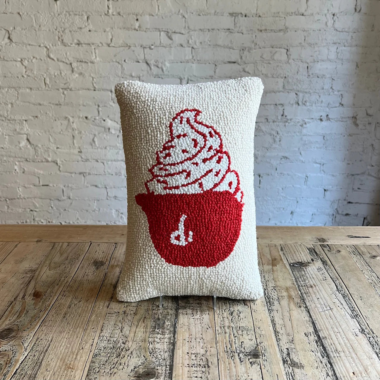 Red Helmet Hook Pillow