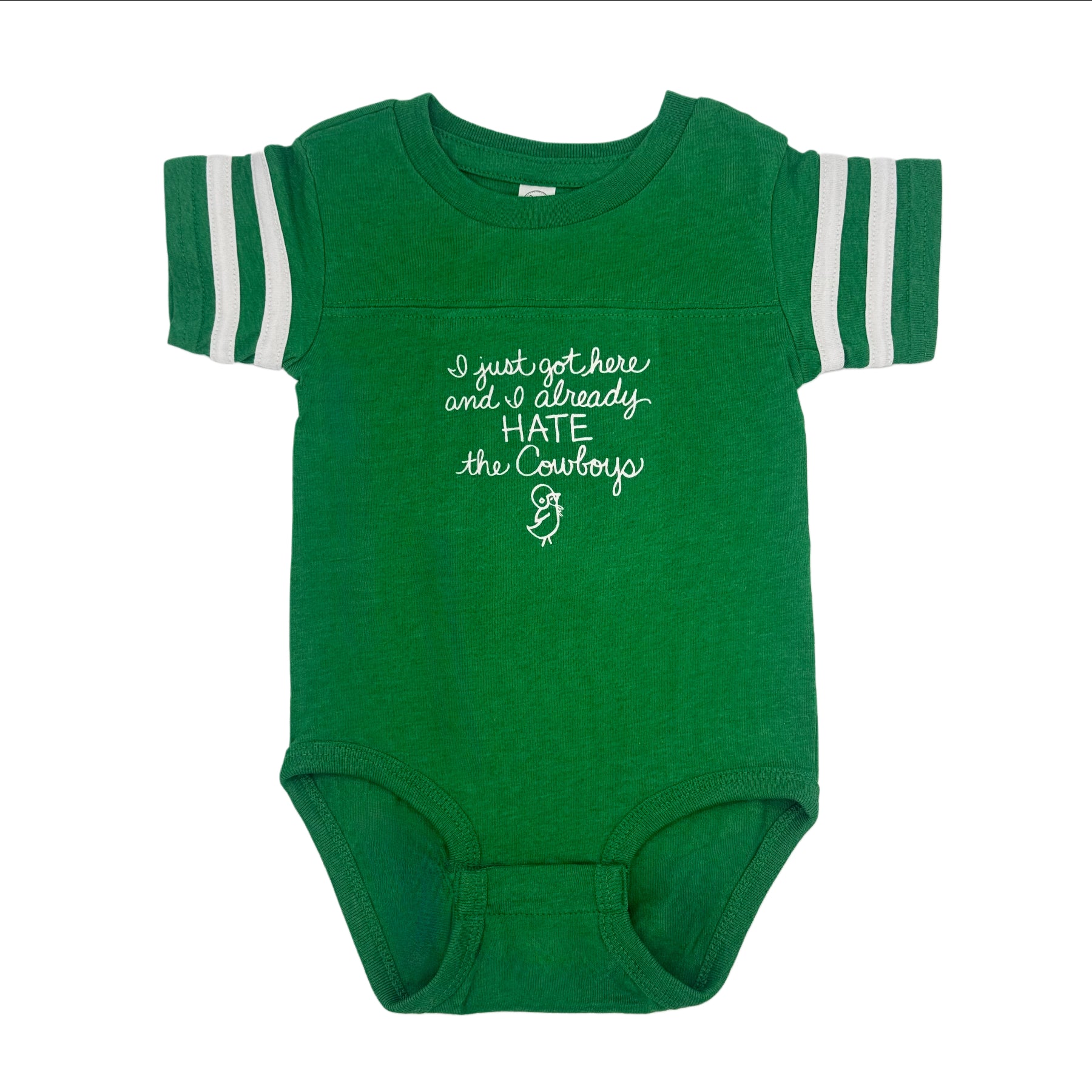 I just got here and I already hate the Cowboys Onesie