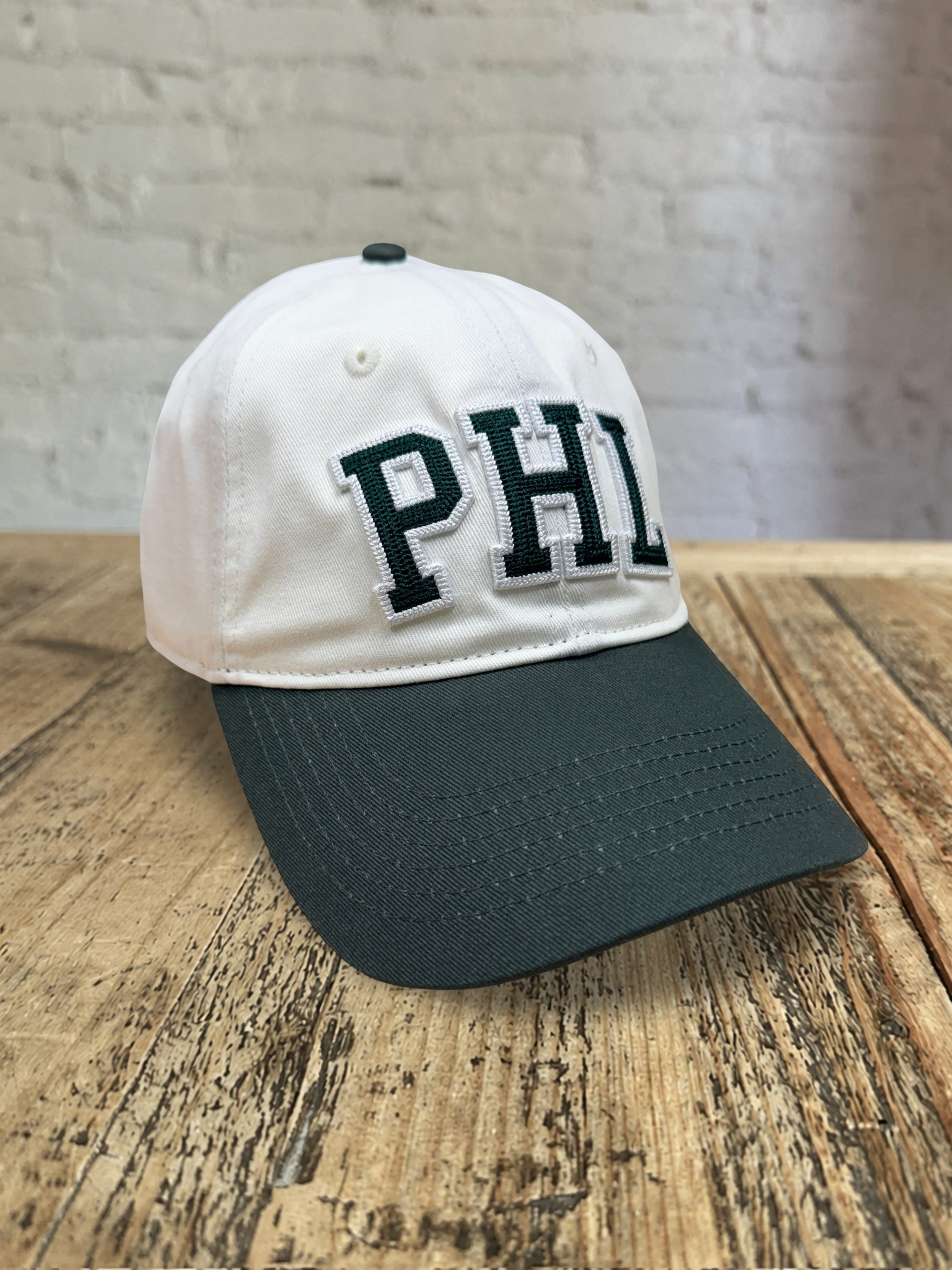 PHL Dad Hat - Natural w Green
