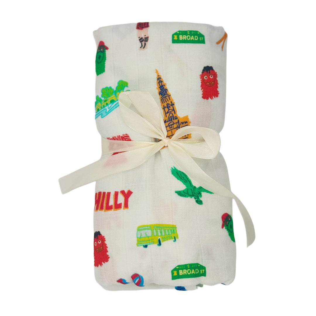 Philadelphia Icons Swaddle Blanket