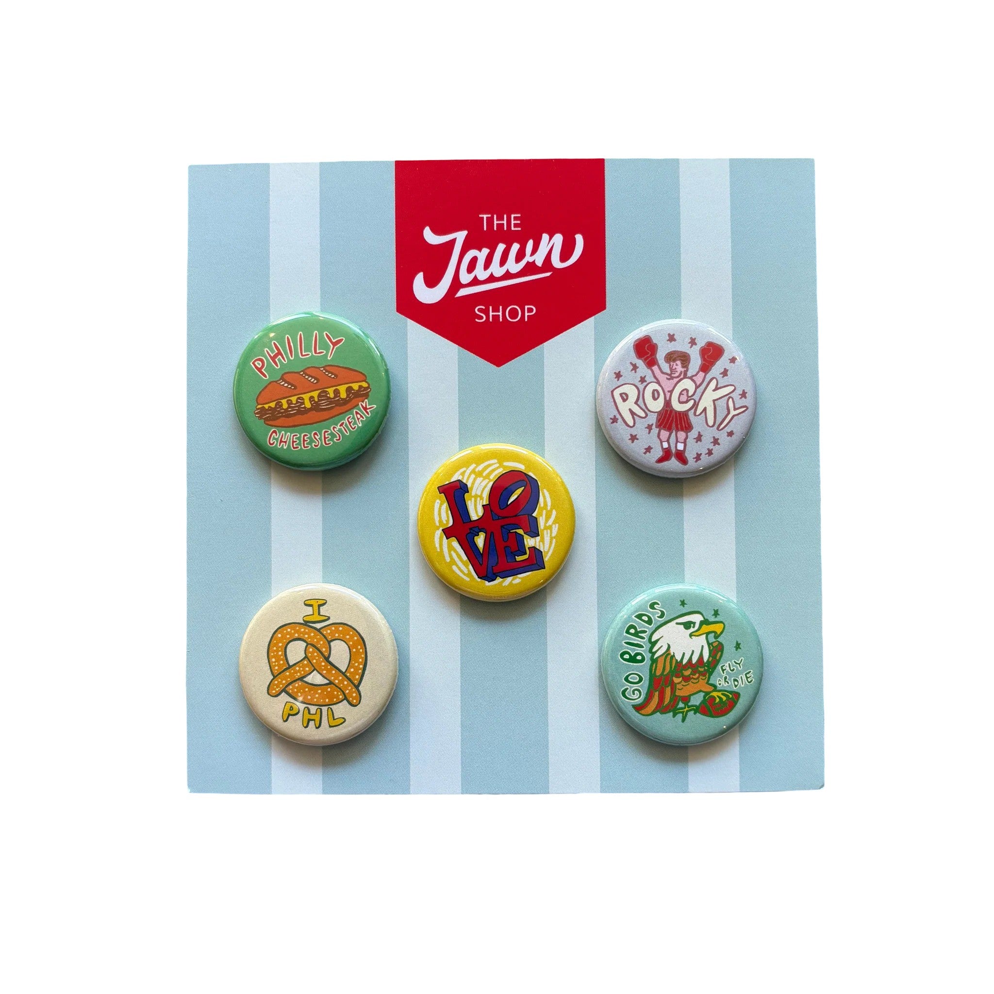 Jawn Shop Button Pins - Set of 5