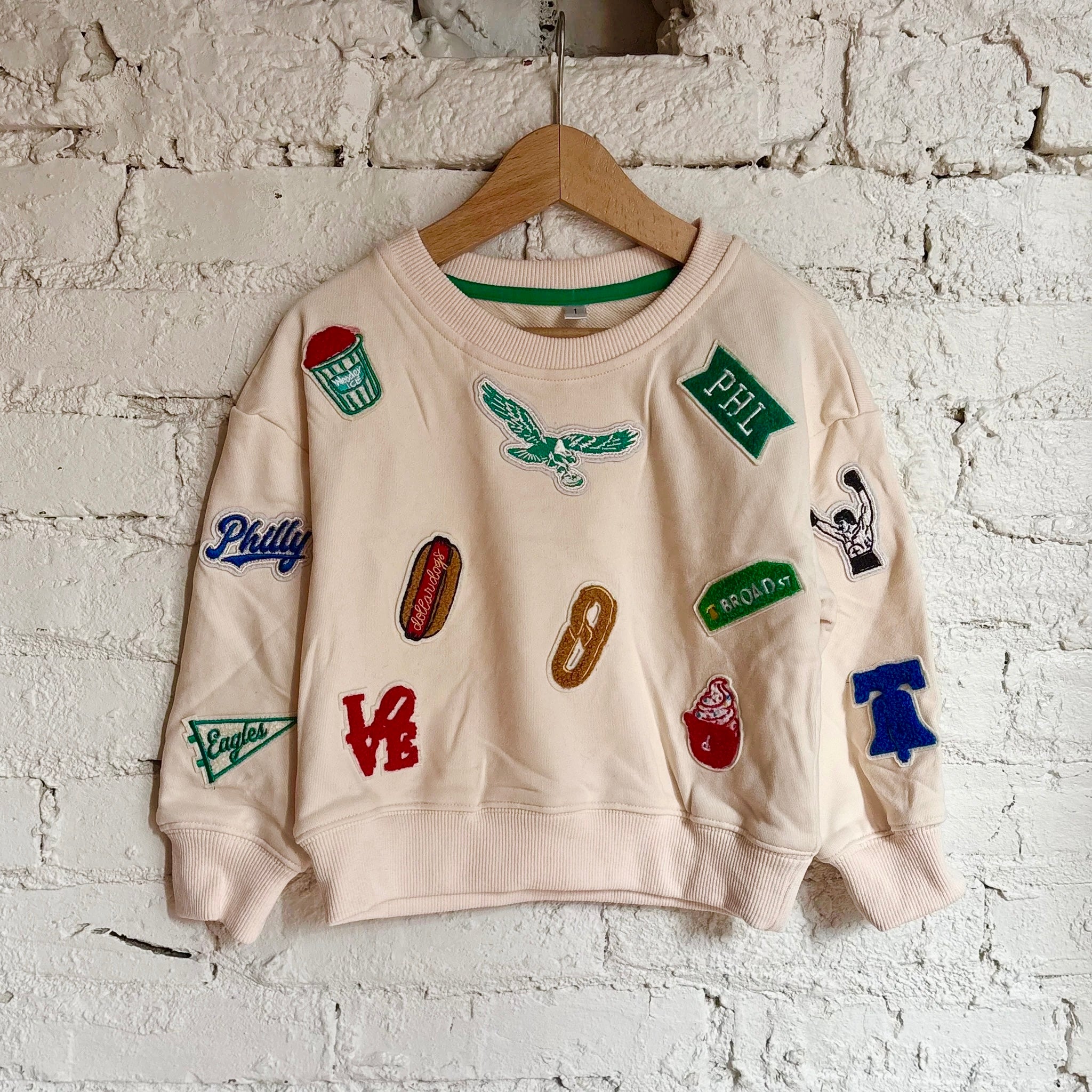 Philly Patched Youth Crewneck