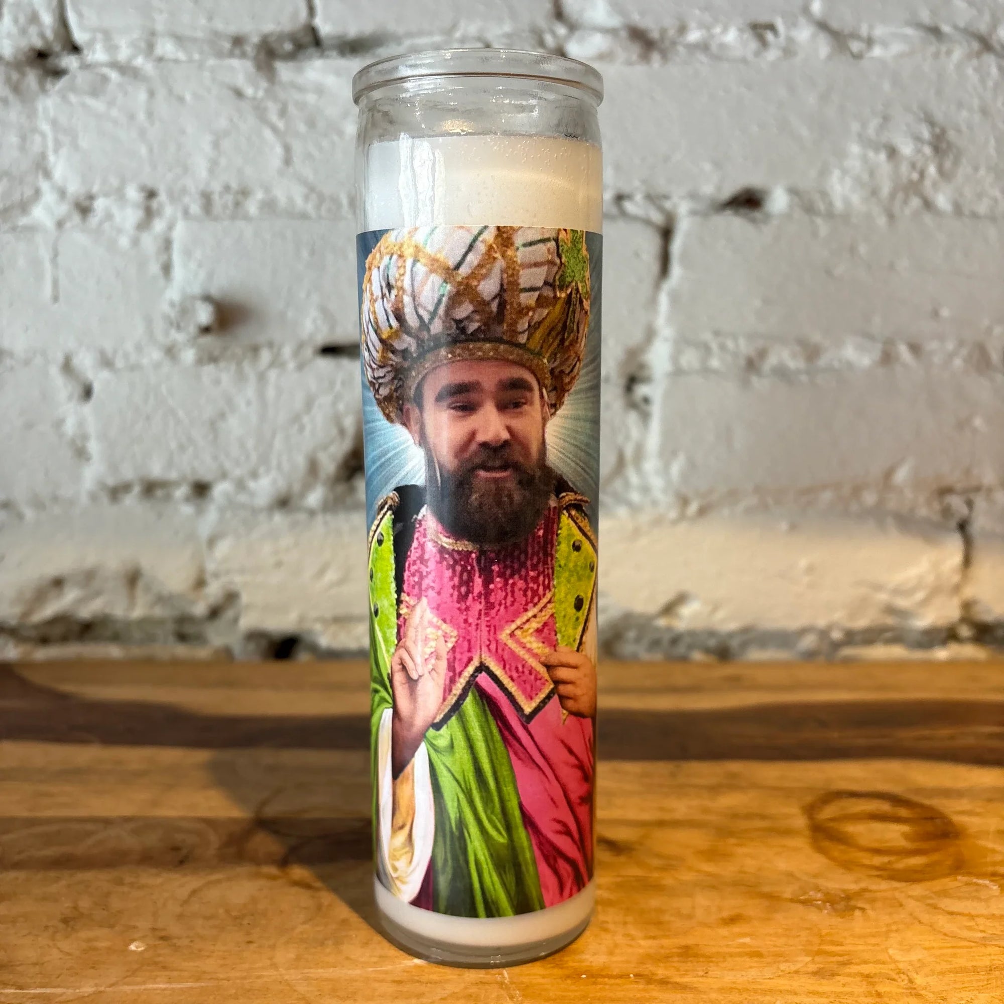 Jason Kelce Mummer Prayer Candle