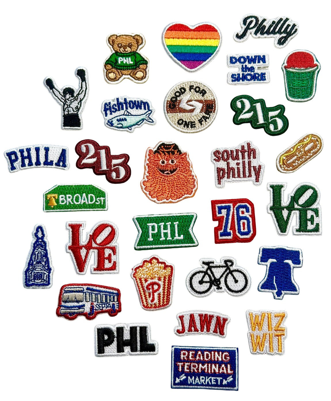 Custom Philly Patch - Embroidered Small