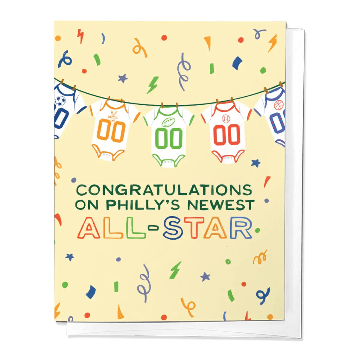 Philly's Newest All-Star Baby Greeting Card