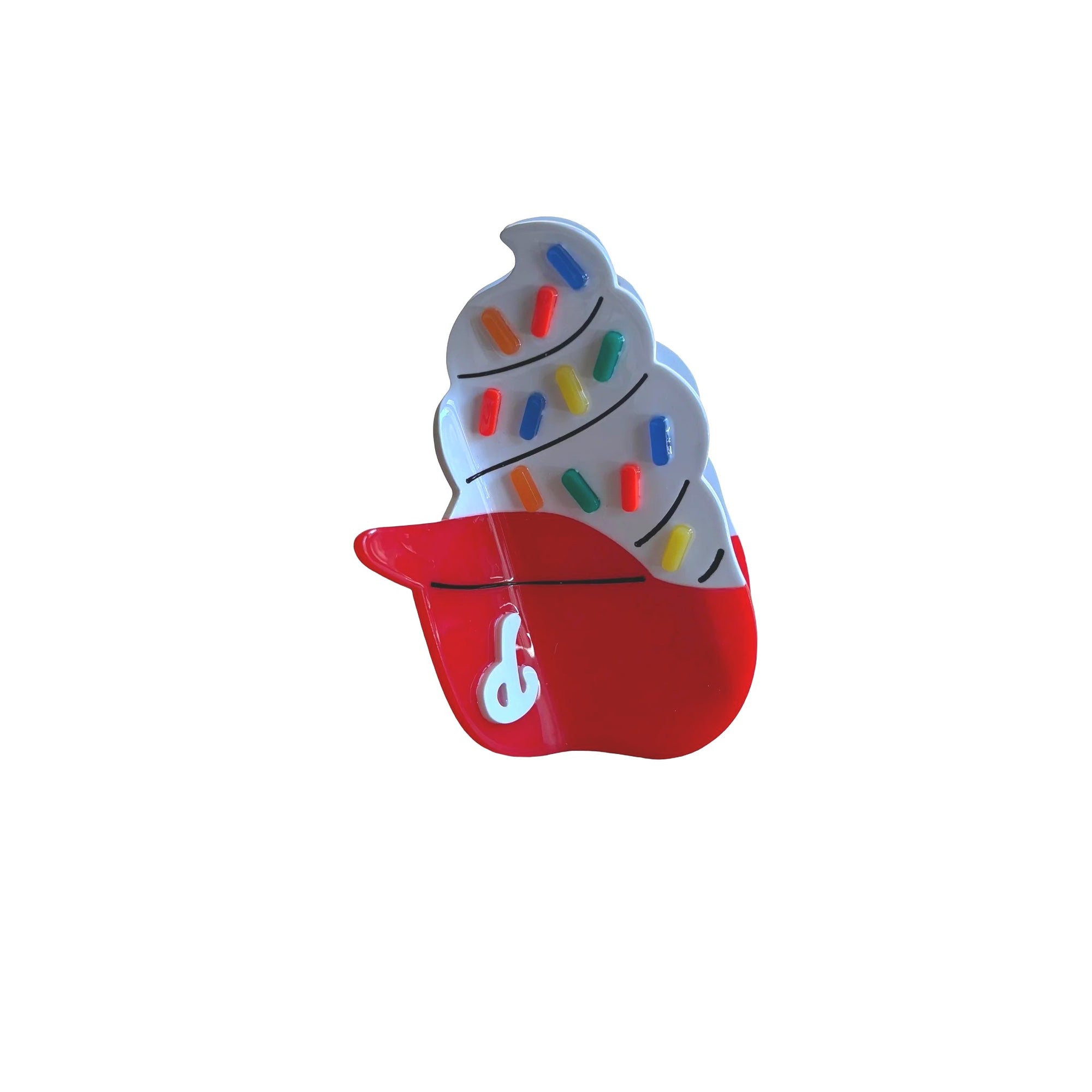 Ice Cream in Phils Helmet Hair Clip