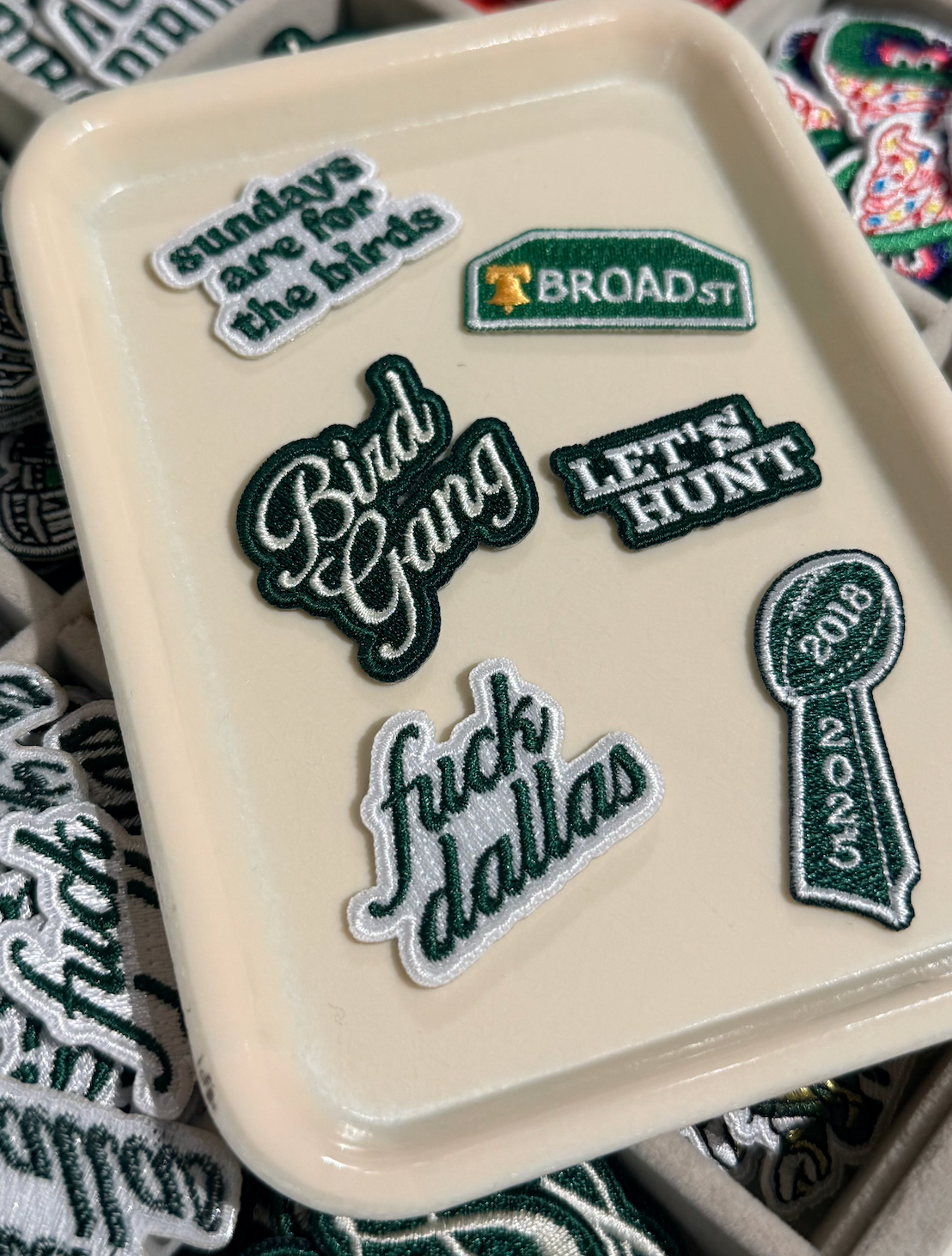 Custom Football Patch - Embroidered Small