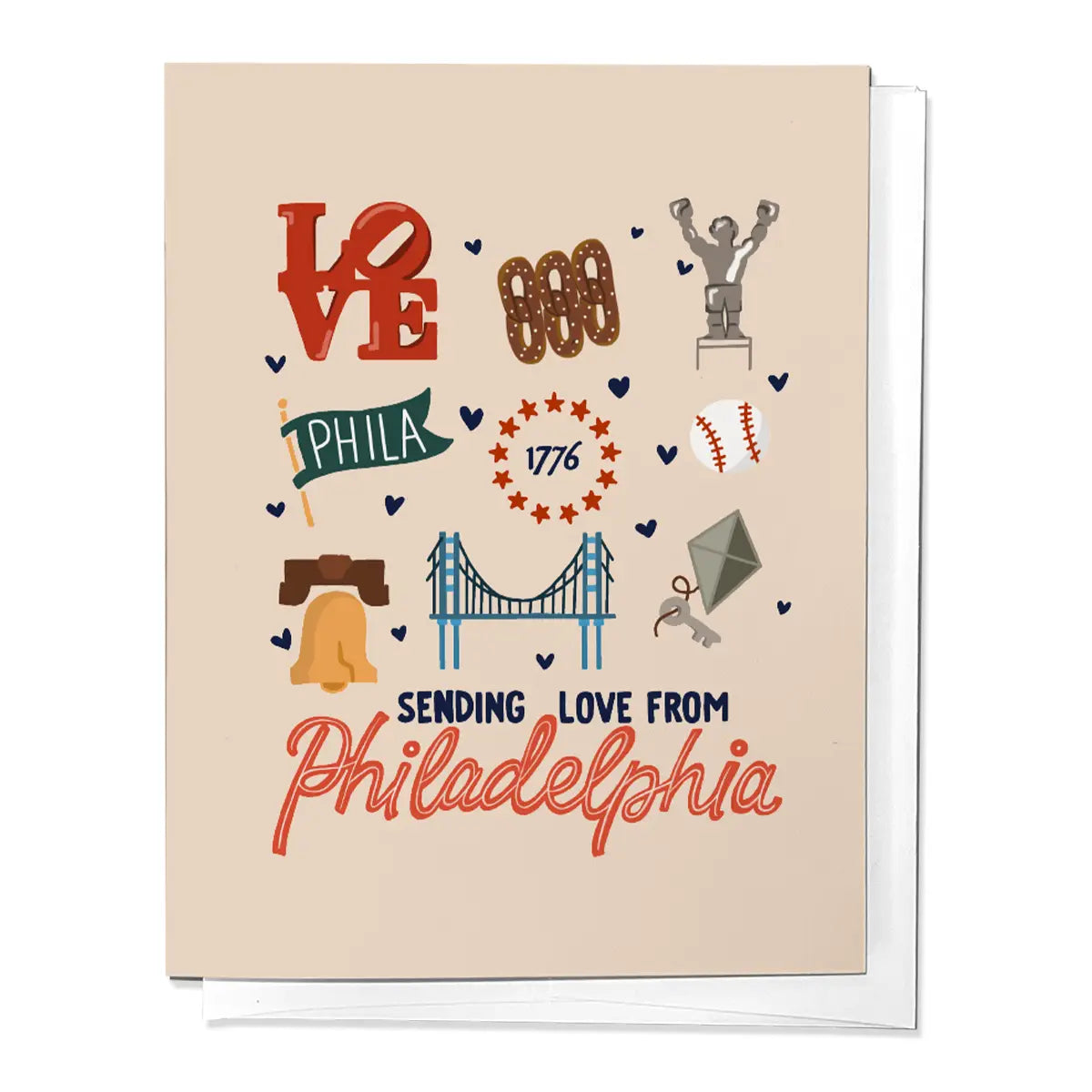 Sending Love from Philly Greeting Card