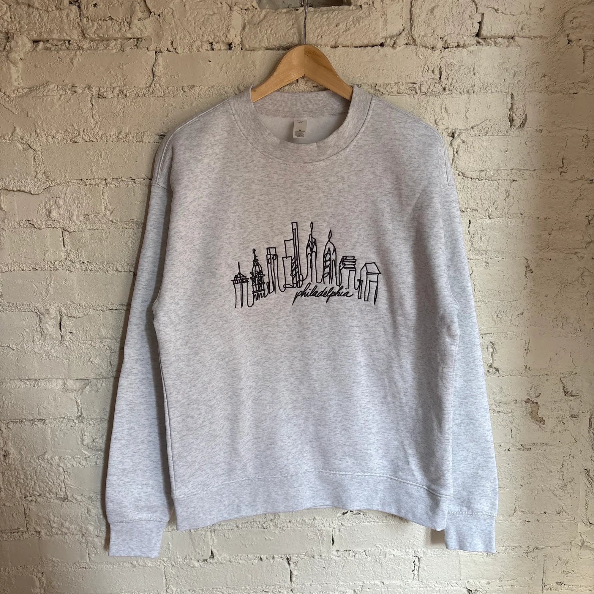 Embroidered Skyline Crewneck