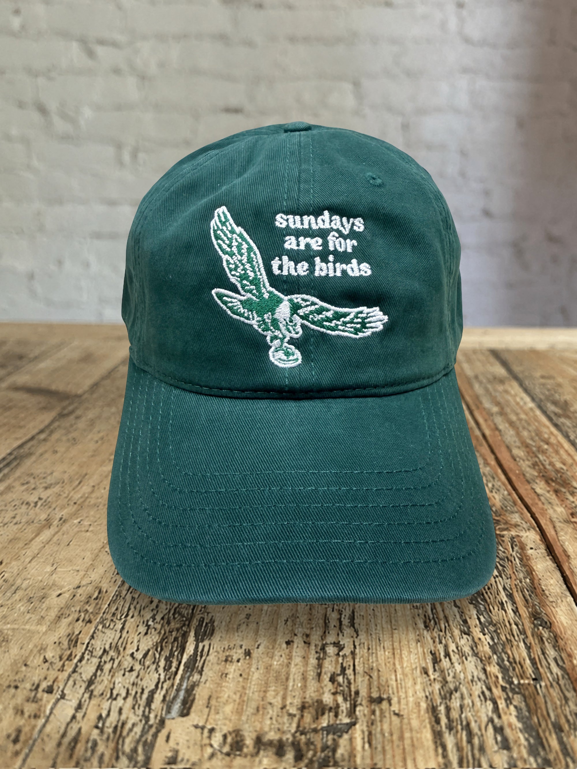Sundays are for the Birds Hat - Dark Green