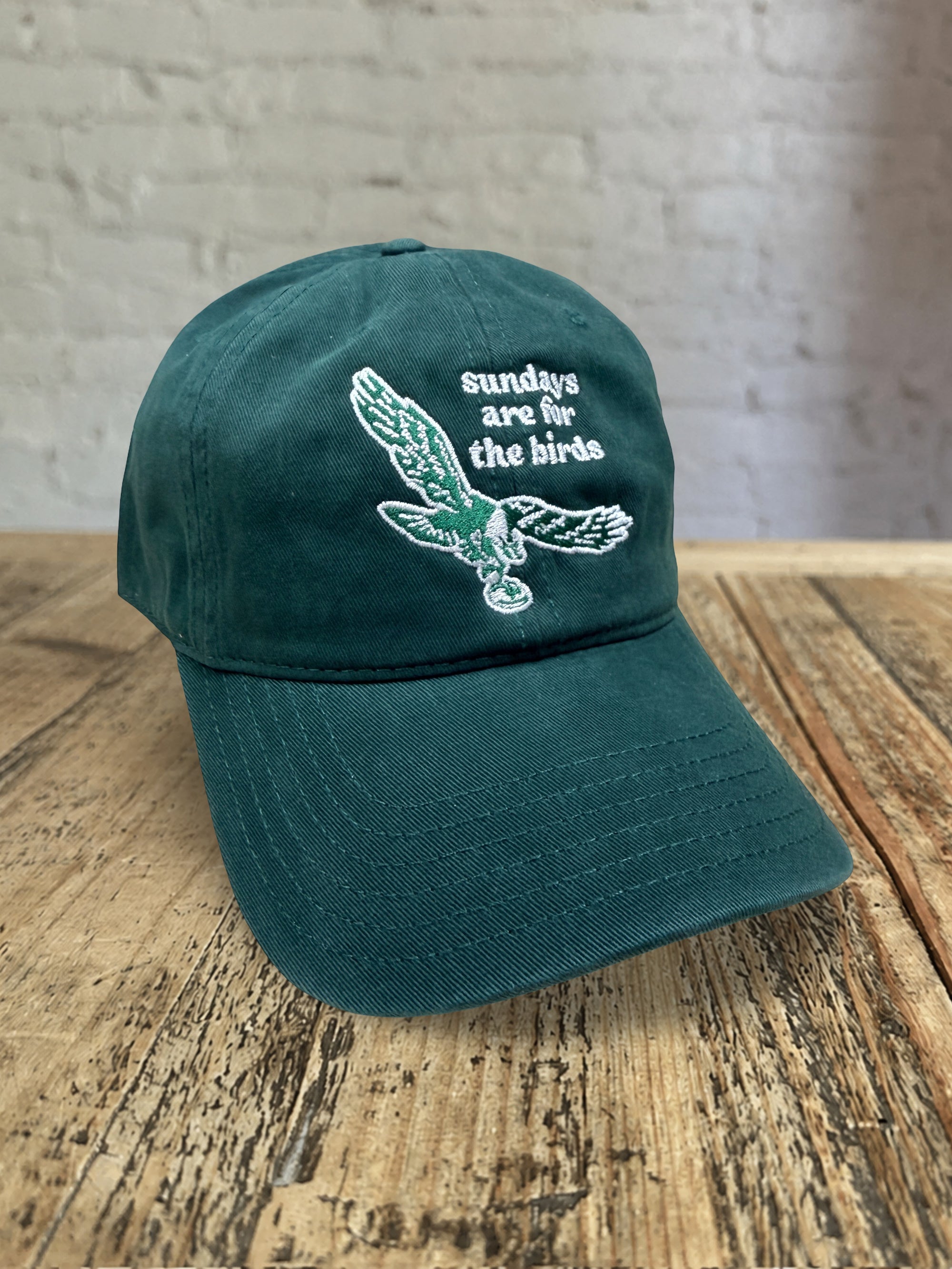 Sundays are for the Birds Hat - Dark Green