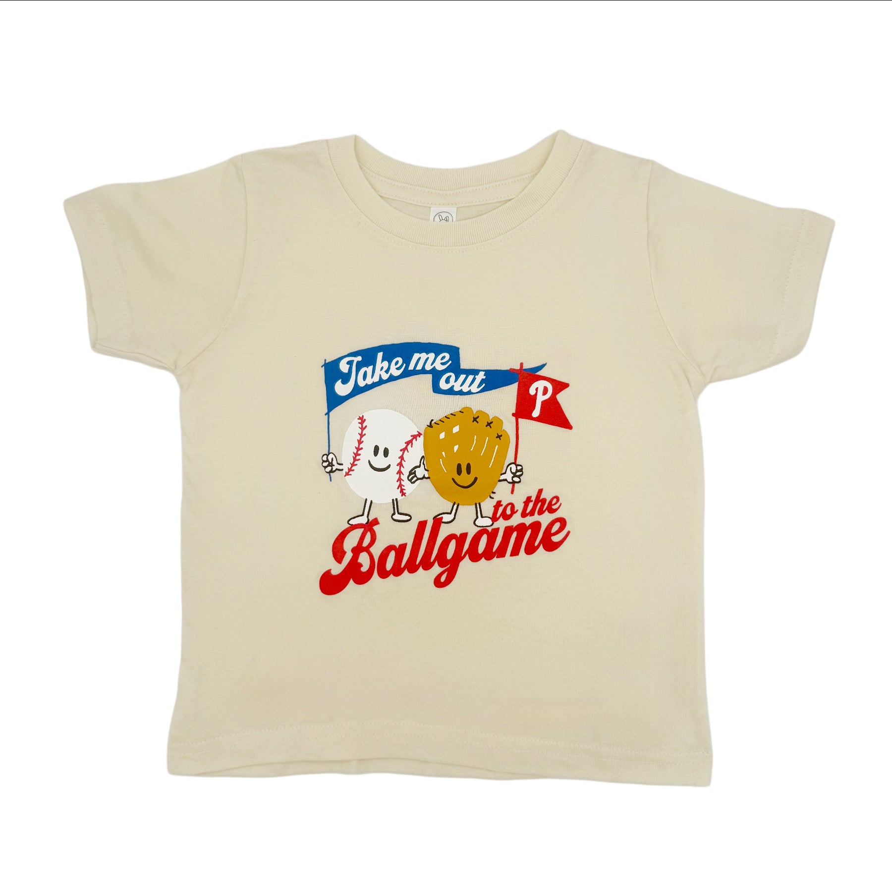 Take me out to the Ballgame (ball & glove) Toddler Tee